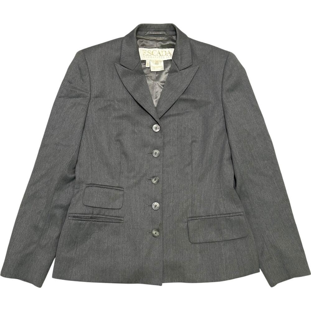 Escada by Margaretha Ley Gray Vintage Blazer
